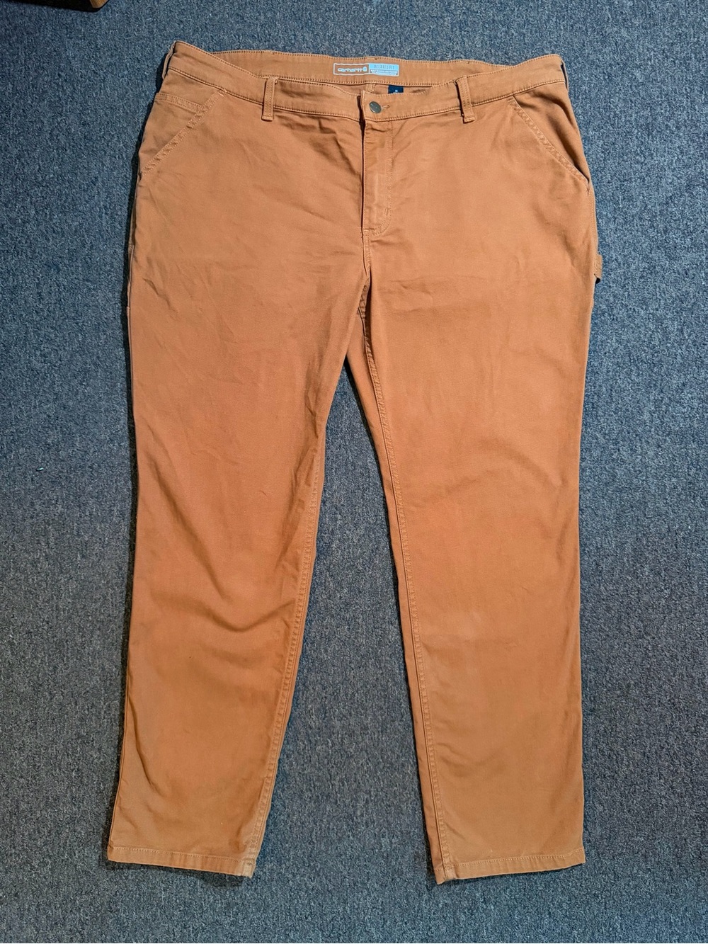 Carhartt Brown Work Pants with Pocket Patch - Picture 9 of 12